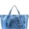 Metallic Shopper Superlight | Blue... | Gianni Chiarini | Little Soho