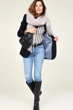 Mid Waist Skinny Jeans Roxanne | Blue... | 7 For All Mankind | Little Soho