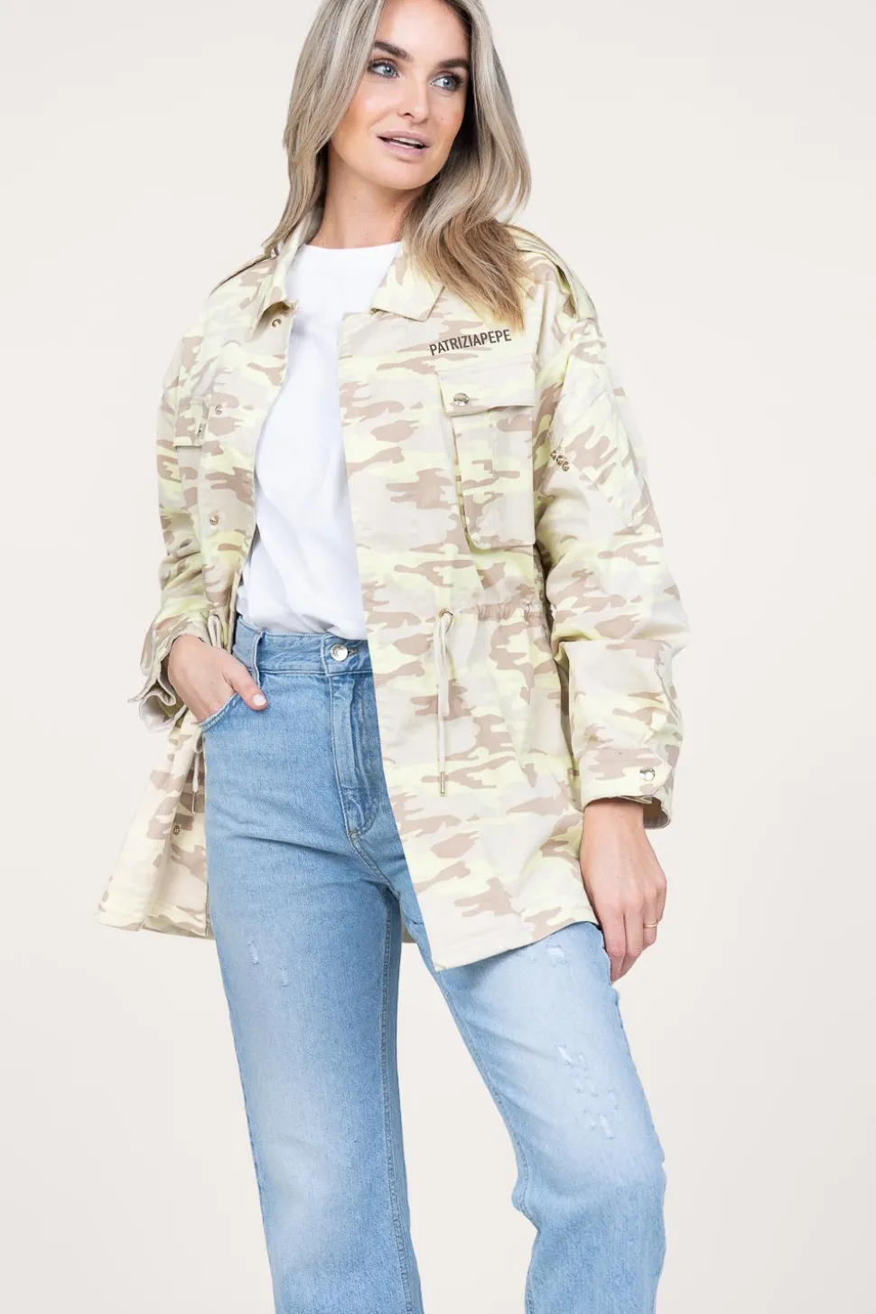 Military Jacket Jill | Green... | Patrizia Pepe | Little Soho