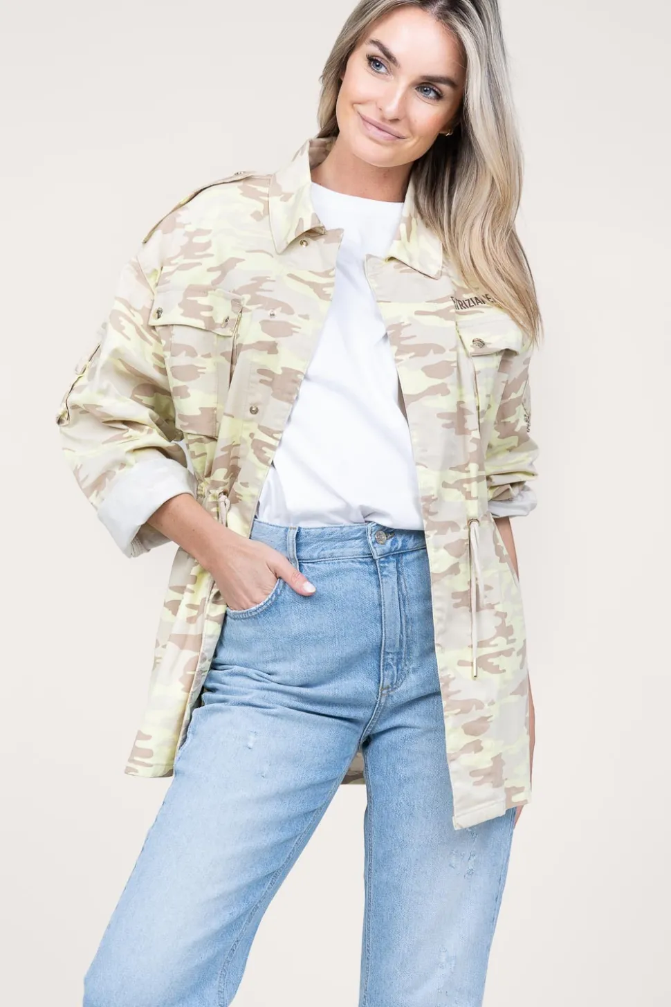 Military Jacket Jill | Green... | Patrizia Pepe | Little Soho