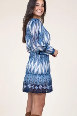 Mini Dress With Ethnic Print Sunshine | Blue... | Liu Jo | Little Soho