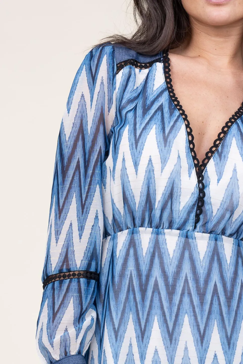 Mini Dress With Ethnic Print Sunshine | Blue... | Liu Jo | Little Soho