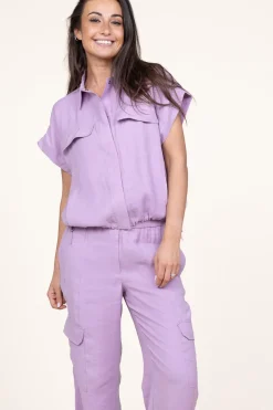 Modal Blouse Fontaine | Purple... | Dante 6 | Little Soho