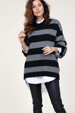 Mohair Striped Sweater Cozy | Black... | Co'Couture | Little Soho