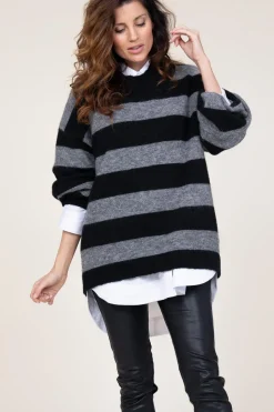 Mohair Striped Sweater Cozy | Black... | Co'Couture | Little Soho