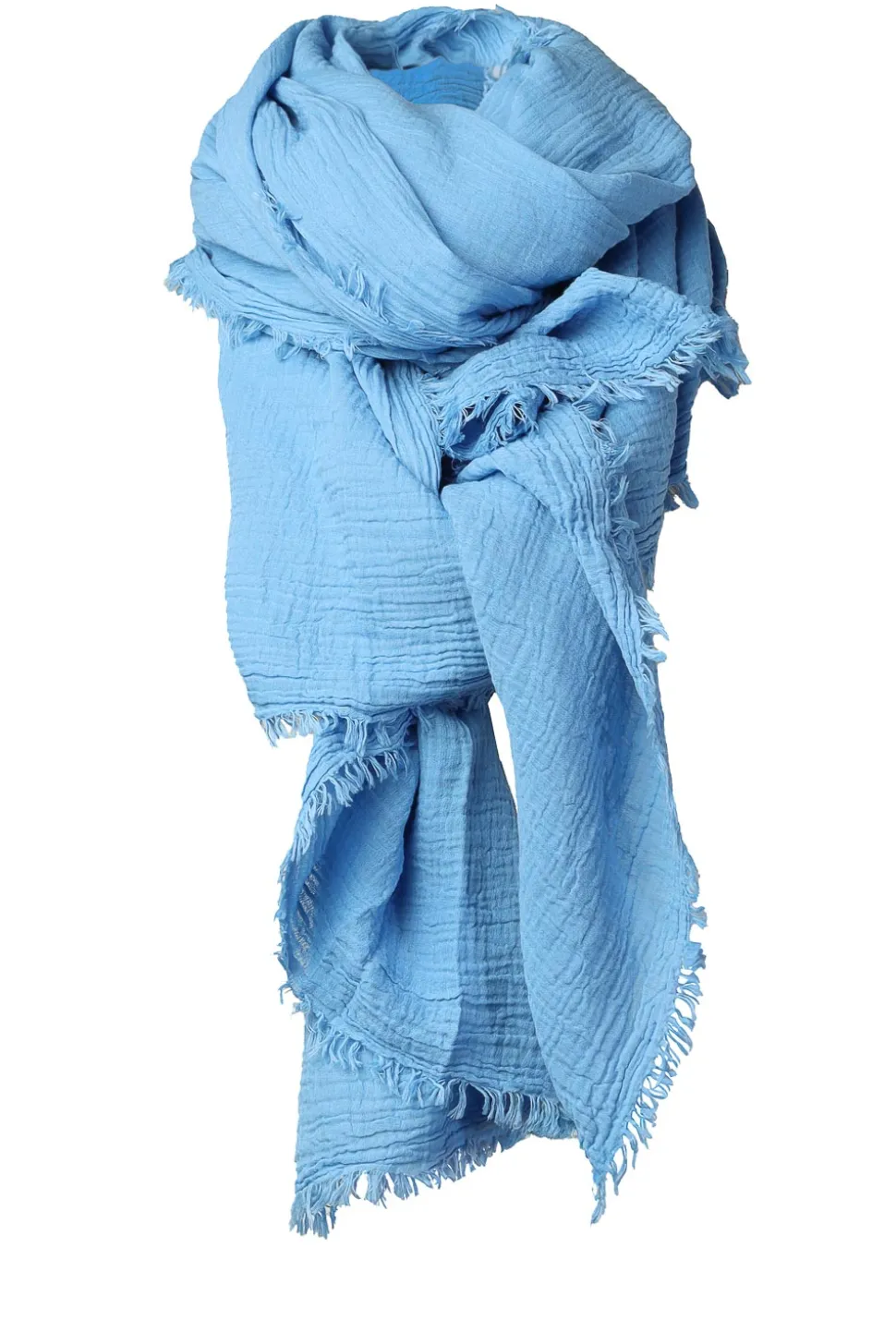 Muslin Xl-Shawl Mila | Blue... | Bianca Van Leur Shawls | Little Soho
