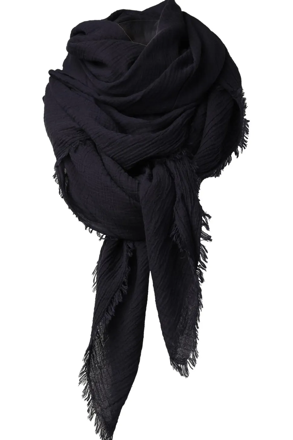 Muslin Xl-Shawl Mila | Dark Navy... | Bianca Van Leur Shawls | Little Soho
