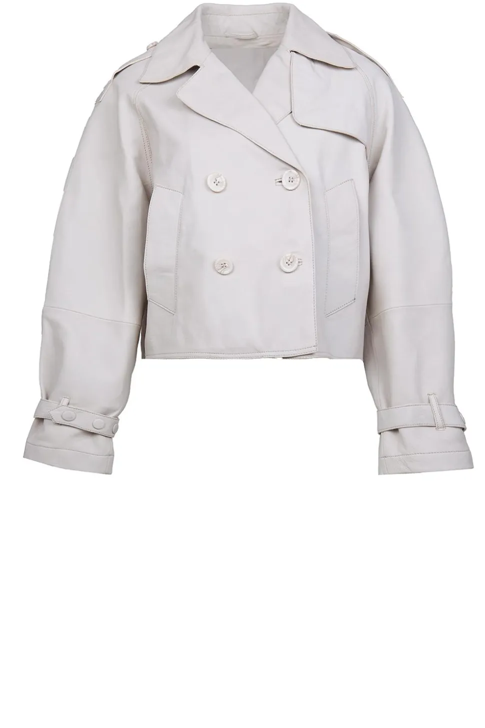 Nappa Leather Trenchcoat Florine | Natural... | Alter Ego | Little Soho