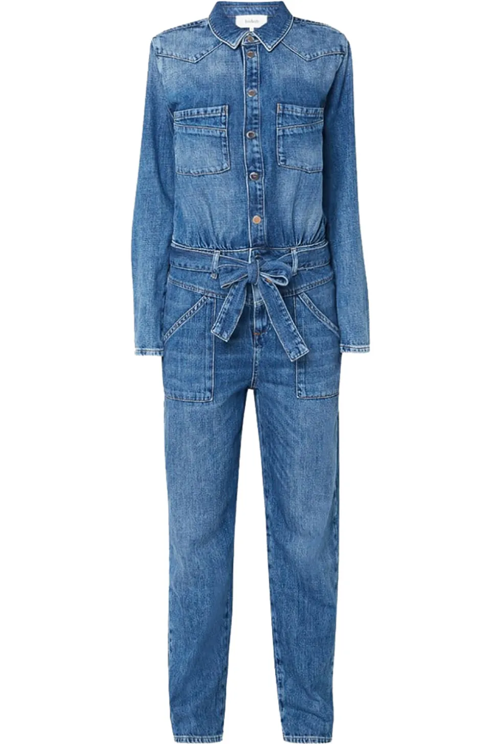 Non-Stretch Denim Jumpsuit Jerry | Blue... | Ba&Sh | Little Soho