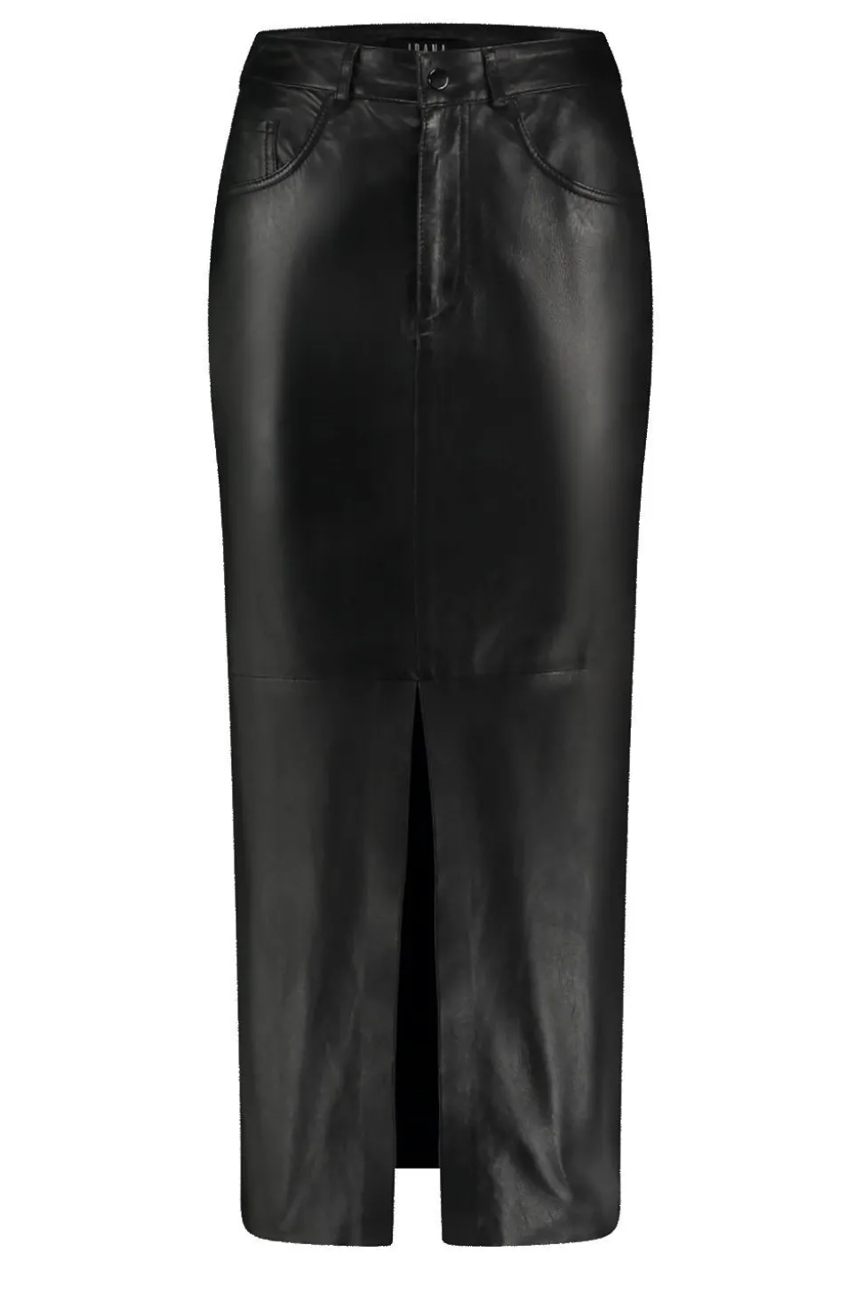 Non-Stretch Leather Skirt Sanja | Black... | Ibana | Little Soho