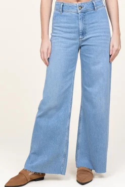 Non-Stretch Wide Leg Denim Jeans Fame | Blue... | Co'Couture | Little Soho