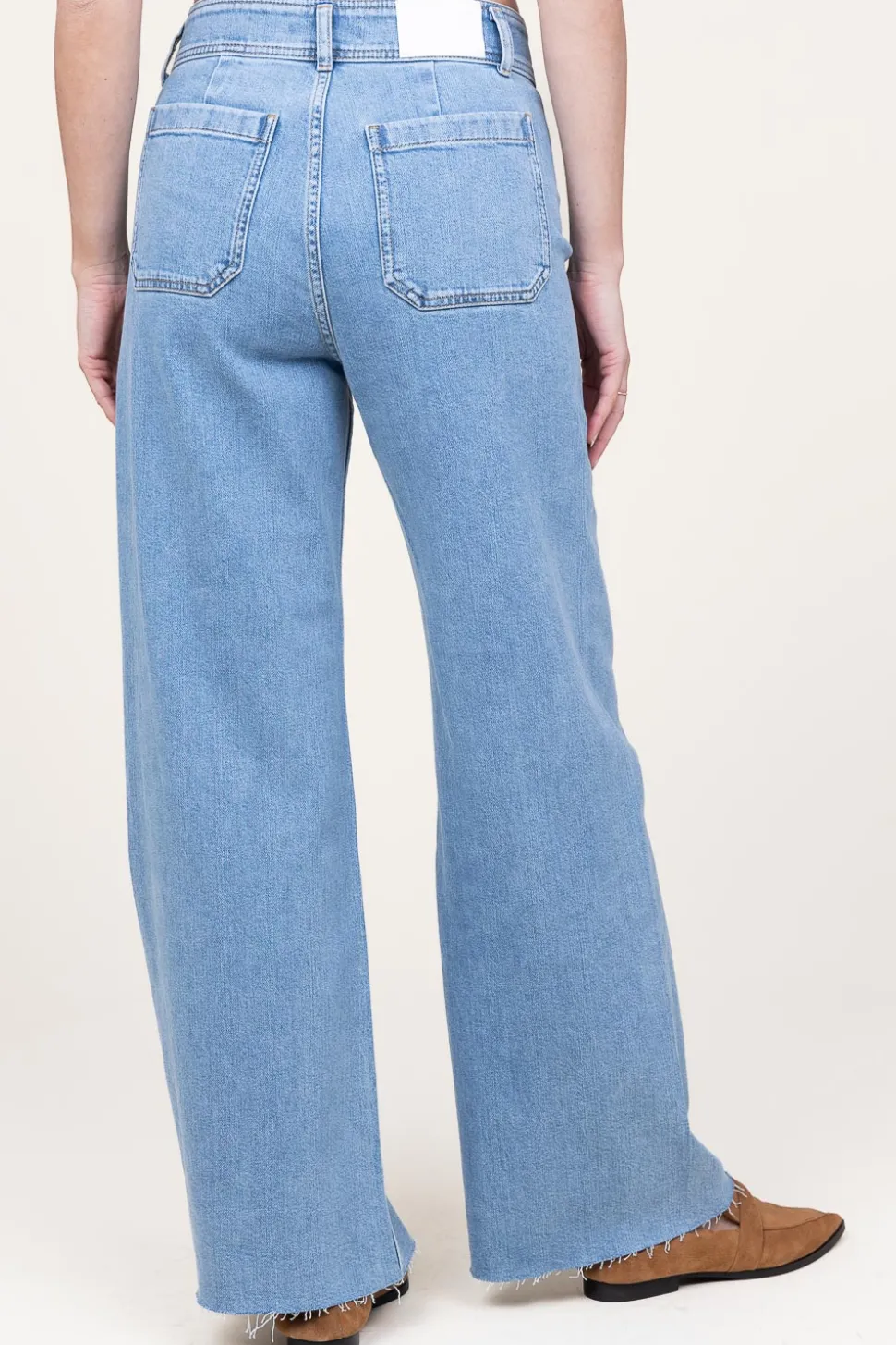 Non-Stretch Wide Leg Denim Jeans Fame | Blue... | Co'Couture | Little Soho