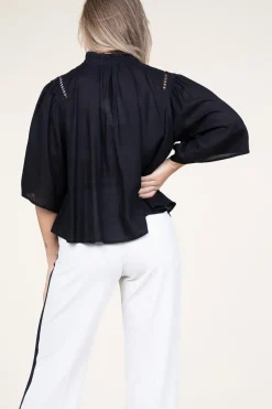 Openwork Blouse Love | Black... | Suncoo | Little Soho