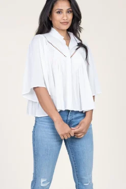 Openwork Blouse Love | White... | Suncoo | Little Soho