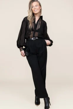 Openwork Blouse Ultra | Black... | Copenhagen Muse | Little Soho