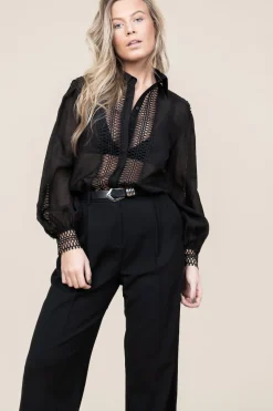 Openwork Blouse Ultra | Black... | Copenhagen Muse | Little Soho