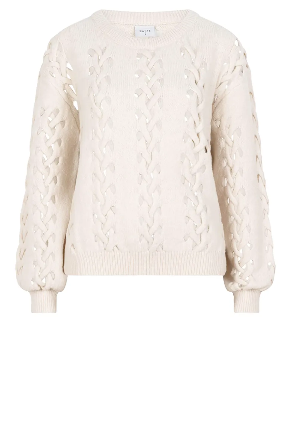 Openwork Cable Sweater Gennia | Natural... | Dante 6 | Little Soho