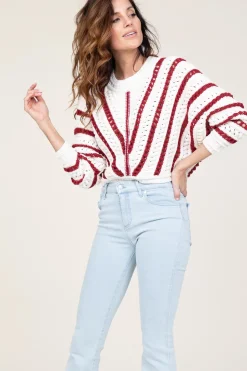 Openwork Cotton Sweater Gardy | Natural... | Ba&Sh | Little Soho