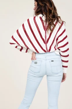 Openwork Cotton Sweater Gardy | Natural... | Ba&Sh | Little Soho