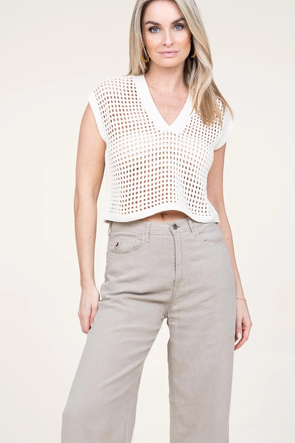 Openwork Spencer Nubia | Natural... | Liu Jo | Little Soho