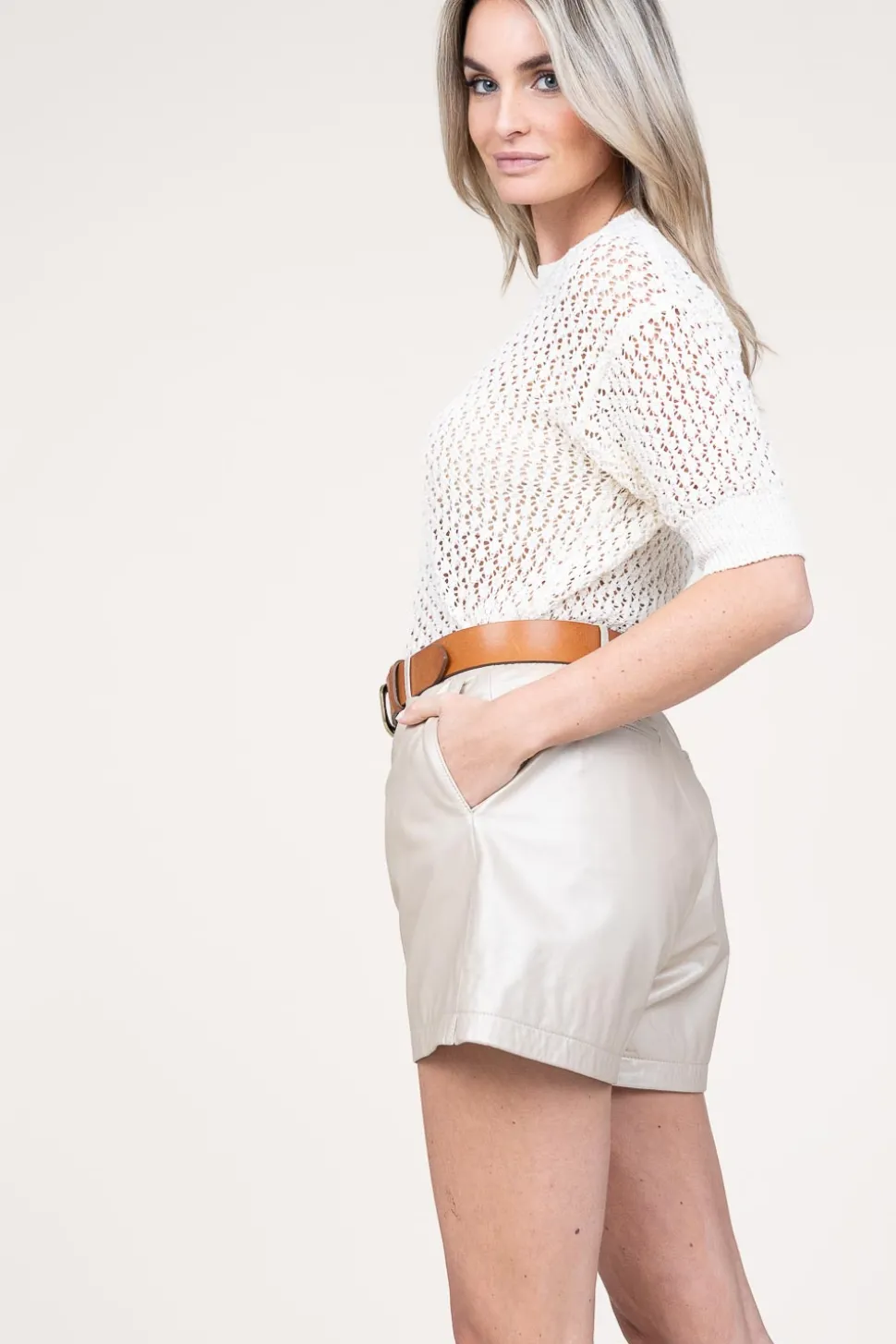 Openwork Top Nuria | Natural... | Aaiko | Little Soho