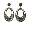 Oval Earrings Nilofar | Green... | Barong Barong | Little Soho