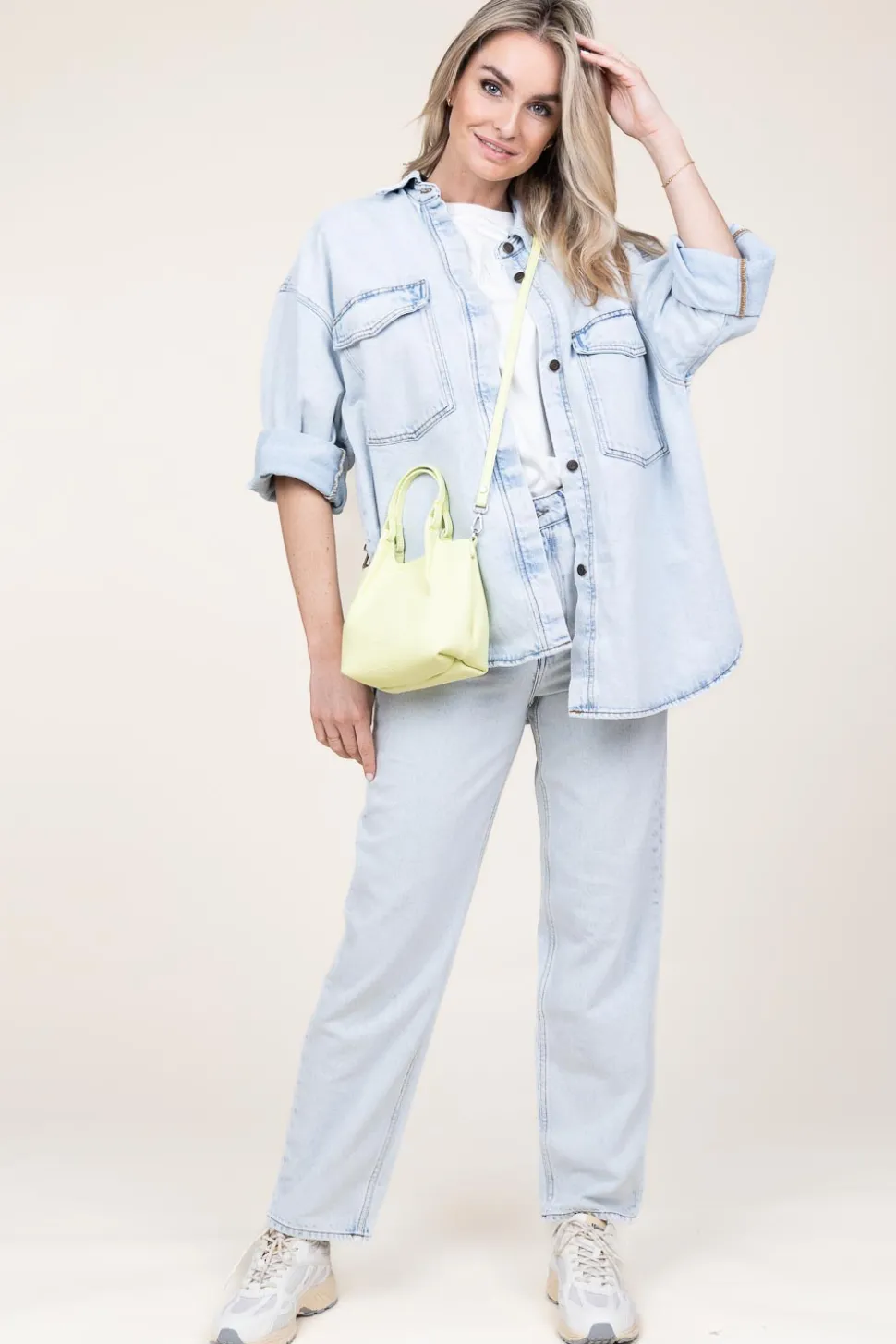Oversized Denim Blouse Joybird | Blue... | American Vintage | Little Soho