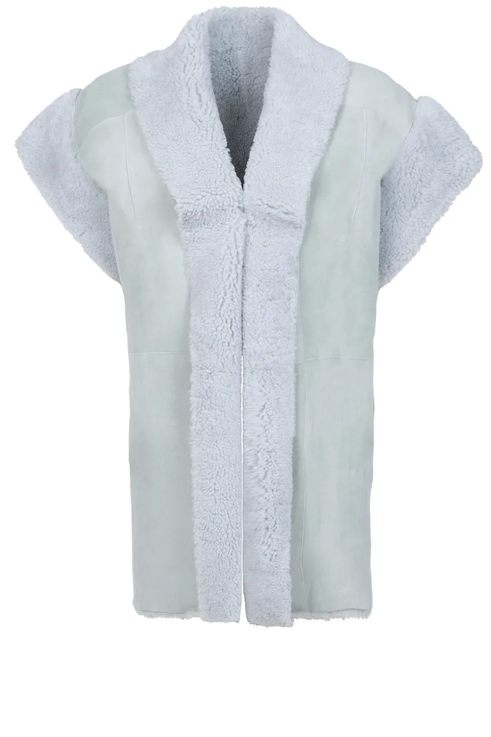 Oversized Reversible Lammy Waistcoat Cheryl | Green... | Alter Ego | Little Soho