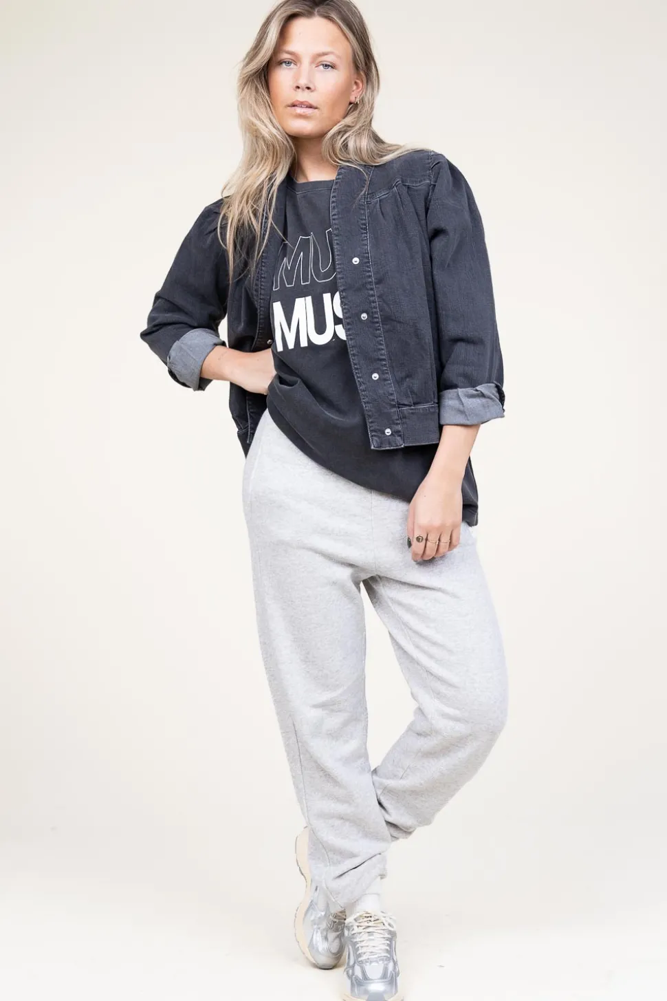 Oversized T-Shirt With Logo Muse | Black... | Copenhagen Muse | Little Soho