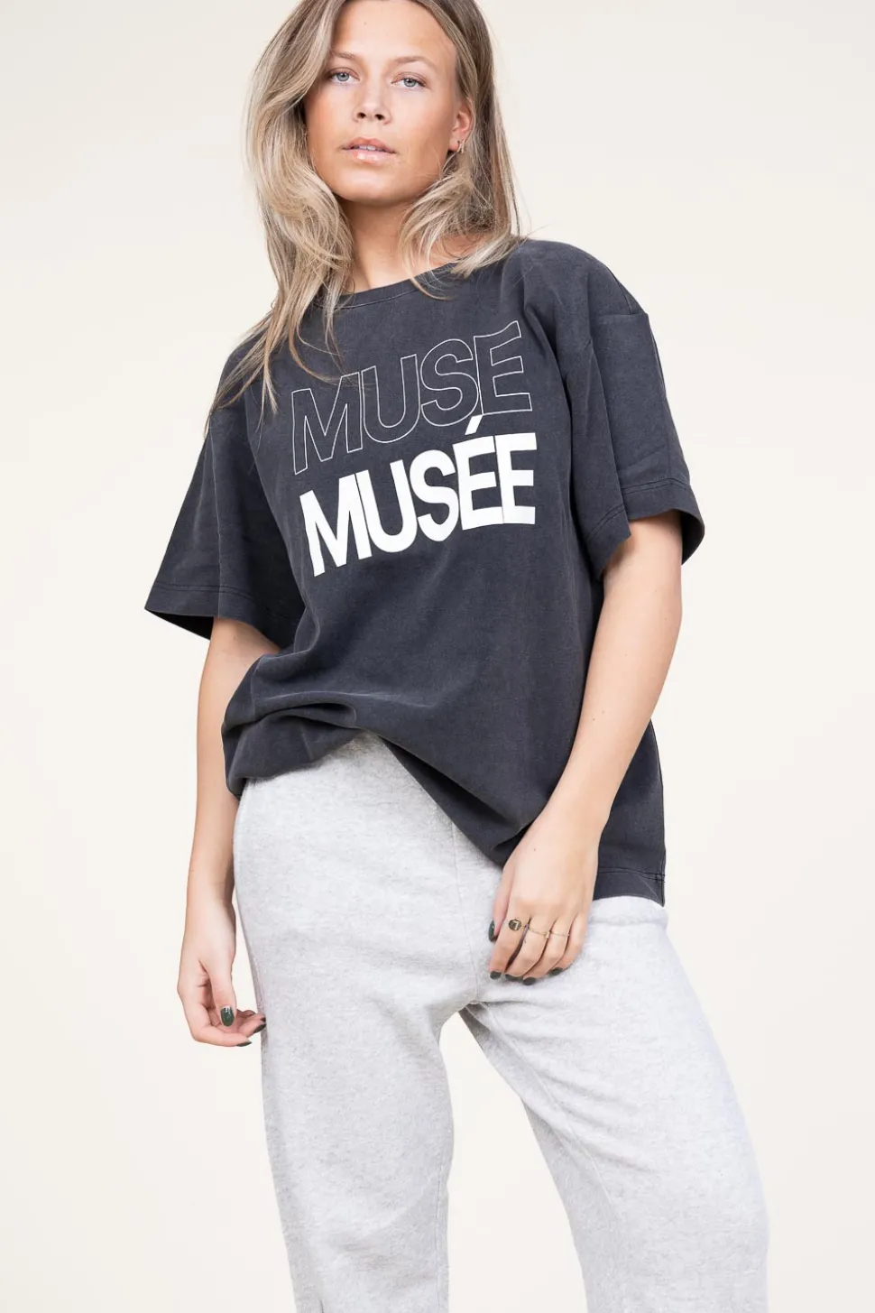 Oversized T-Shirt With Logo Muse | Black... | Copenhagen Muse | Little Soho
