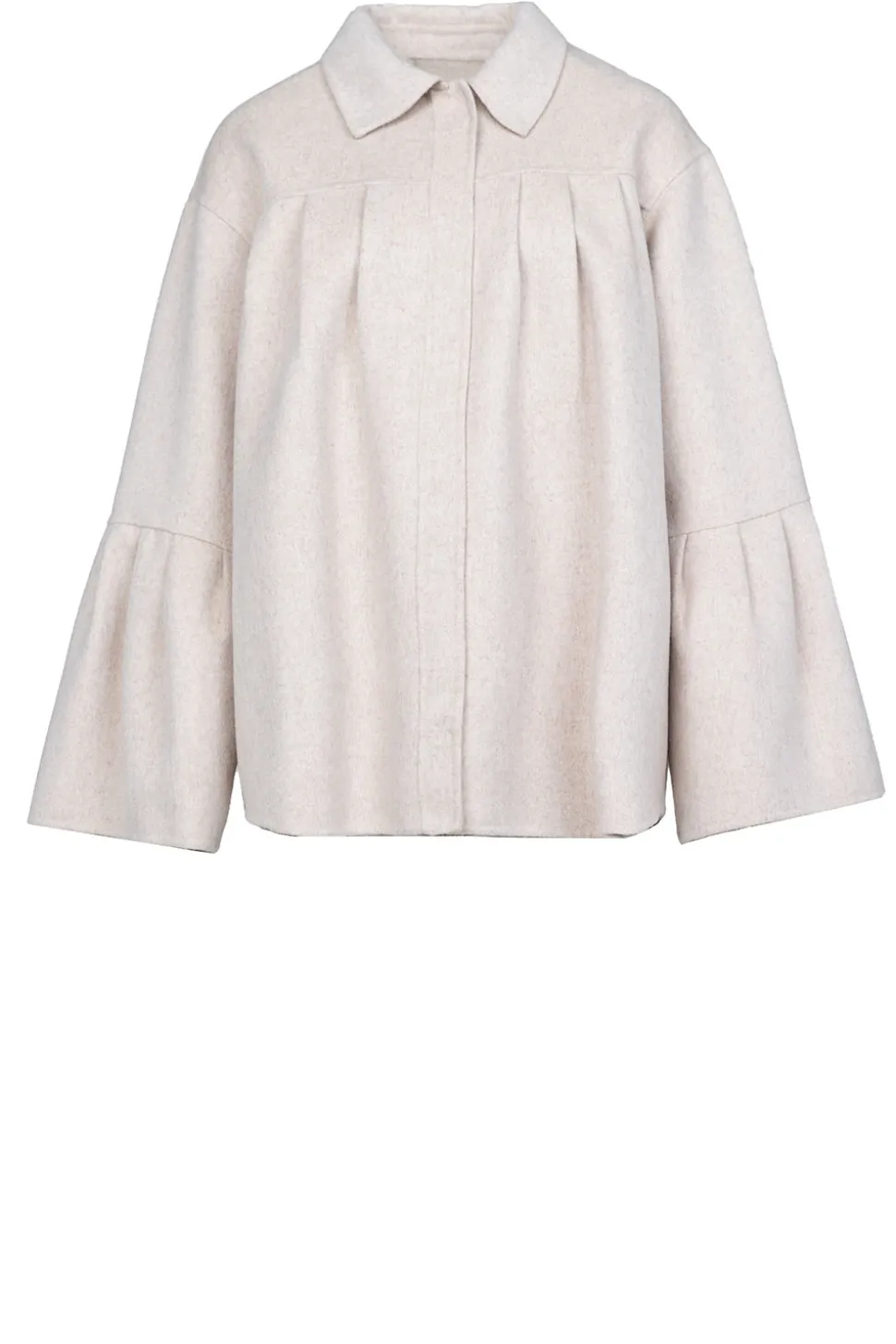 Oversized Wool Mix Cape Jacket Arte | Beige... | Studio Ar | Little Soho