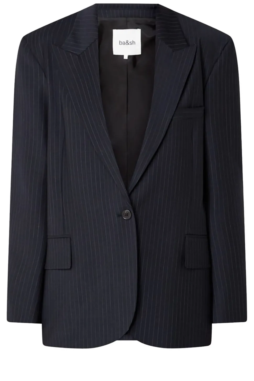 Pinstripe Oversized Blazer Payne | Blue... | Ba&Sh | Little Soho