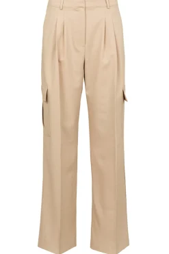 Pleated Cargo Trousers Louise | Beige... | Herskind | Little Soho