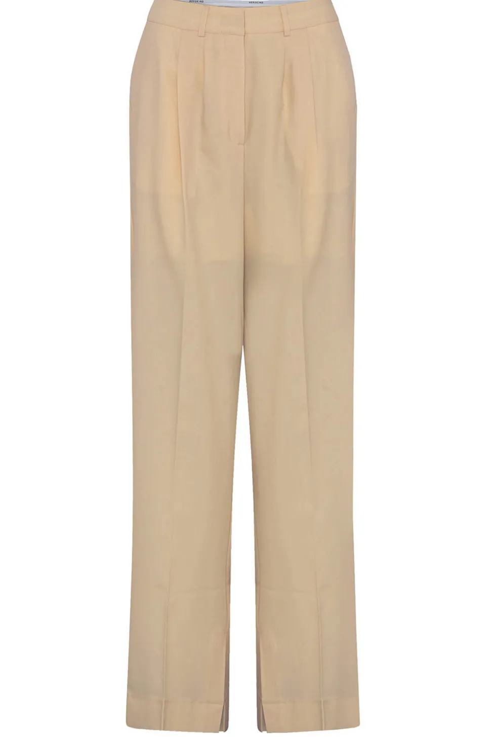 Pleated Trousers With Slit Rupert | Beige... | Herskind | Little Soho