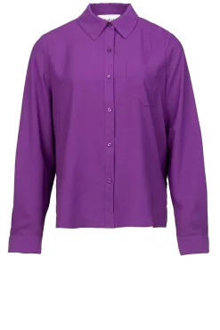 Plisse Blouse Monica | Purple... | Ba&Sh | Little Soho