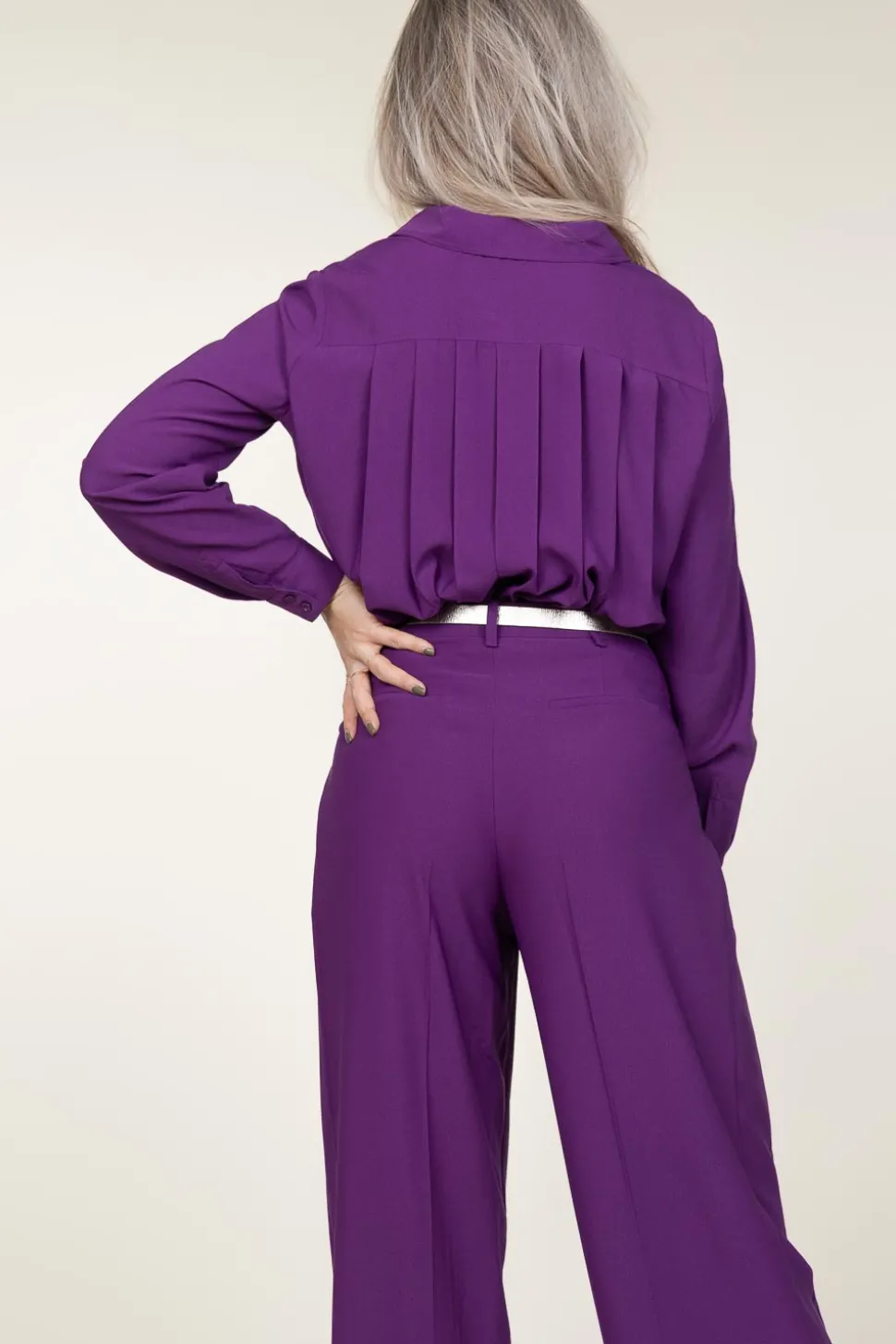 Plisse Blouse Monica | Purple... | Ba&Sh | Little Soho