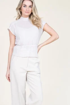 Plisse Top Penelope | Natural... | Dante 6 | Little Soho