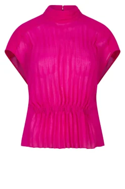 Plisse Top Penelope | Pink... | Dante 6 | Little Soho