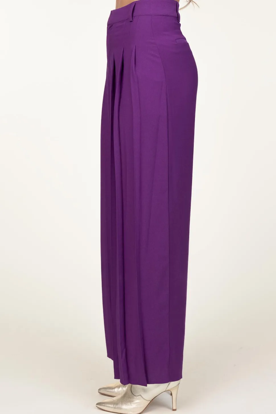Plisse Trousers Miley | Purple... | Ba&Sh | Little Soho