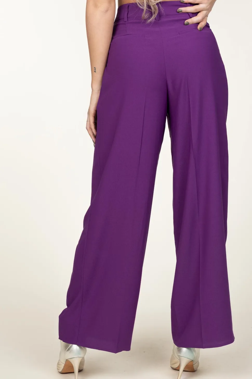 Plisse Trousers Miley | Purple... | Ba&Sh | Little Soho