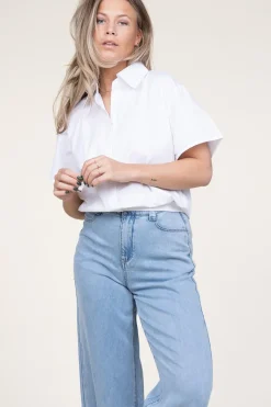 Poplin Blouse Syarah | White... | Est'Seven | Little Soho