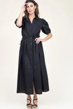 Poplin Button Through Dress With Pockets Paceco | Black... | Liu Jo | Little Soho