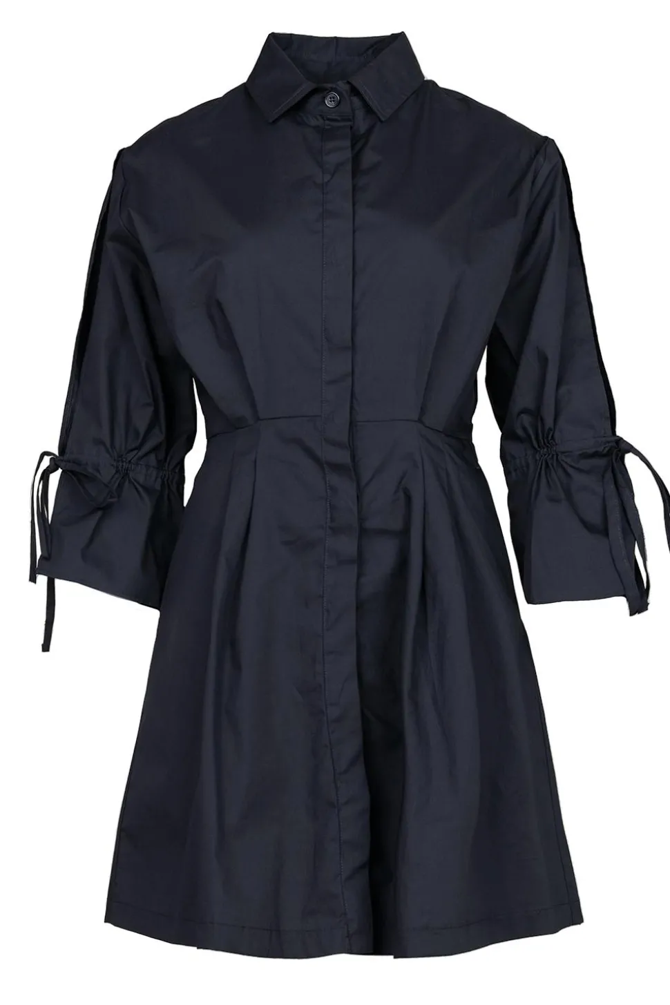 Poplin Button Through Dress With Pockets Valderice | Black... | Liu Jo | Little Soho