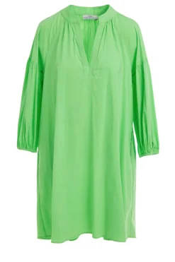 Poplin Dress Izoldi | Green... | Devotion | Little Soho