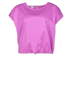 Poplin Top With Elastic Band Lanthi | Fuchsia Purple... | Devotion | Little Soho