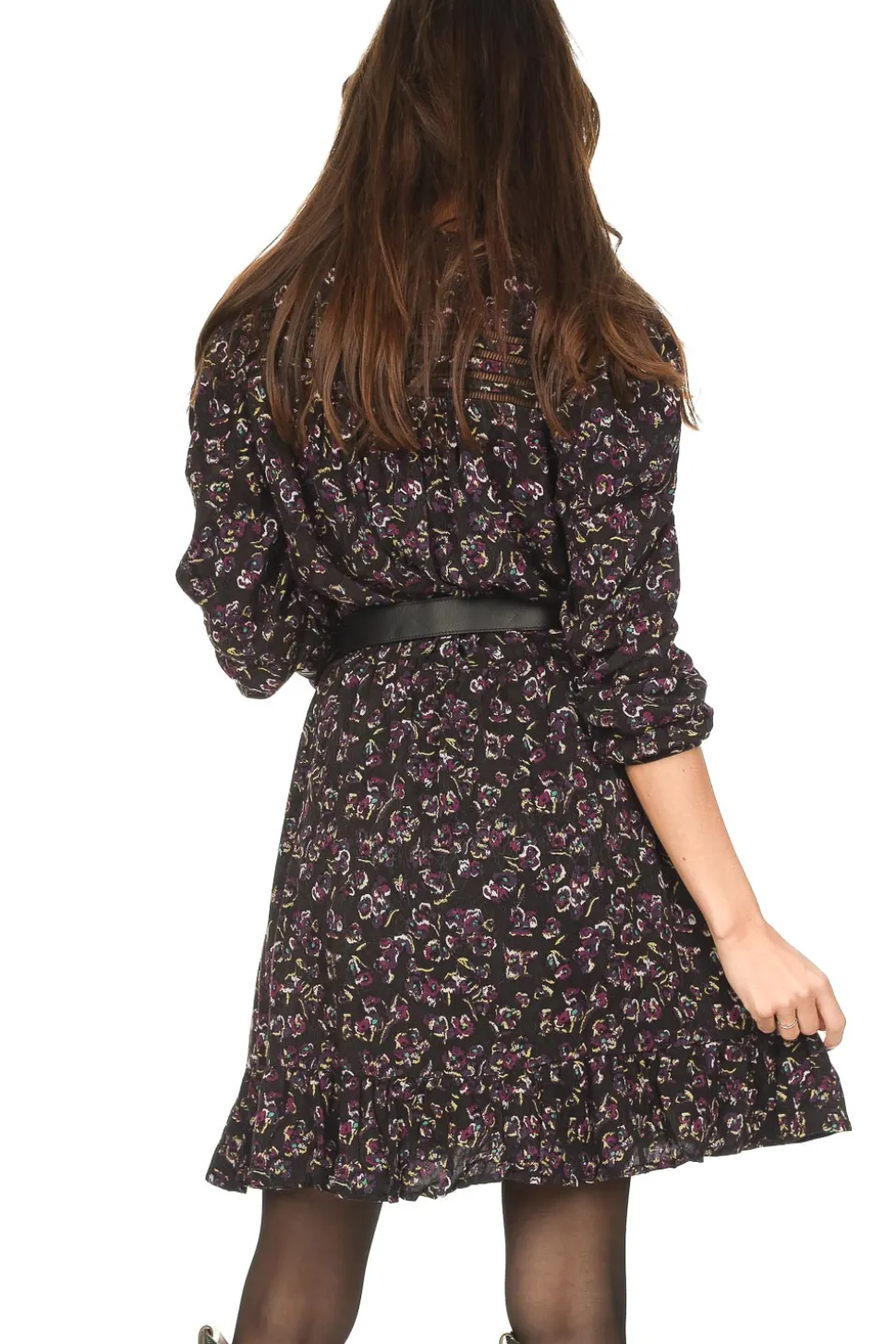 Printed Dress Rilda | Bordeaux... | Berenice | Little Soho