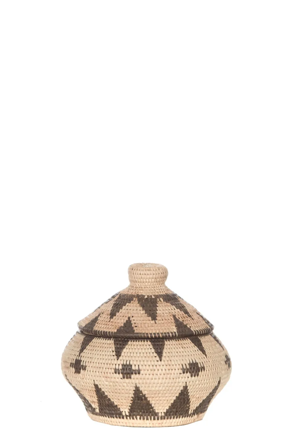 Printed Rattan Basket Jill - Small | Natural... | Little Soho Living | Little Soho