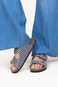 Raffia Sandals Noelle | Blue... | Scholl | Little Soho