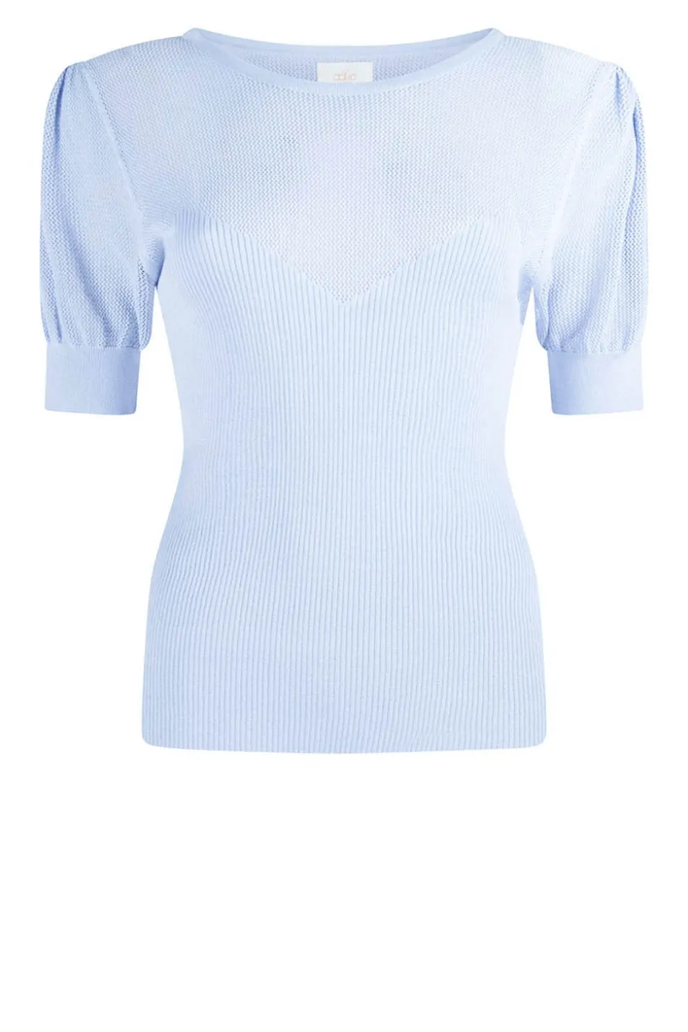 Rayon Top With Bustier Ellen Ray | Blue... | Aaiko | Little Soho