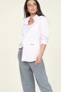 Recycled Cotton Blouse The Oxford | Pink... | Mercer | Little Soho